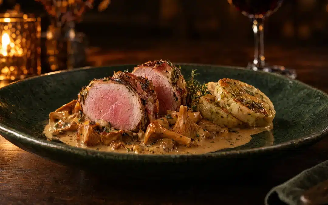 Iberico-Schweinefilet im Kräuter-Speckmantel